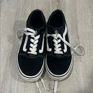 Vans Kids Black and White Sneakers